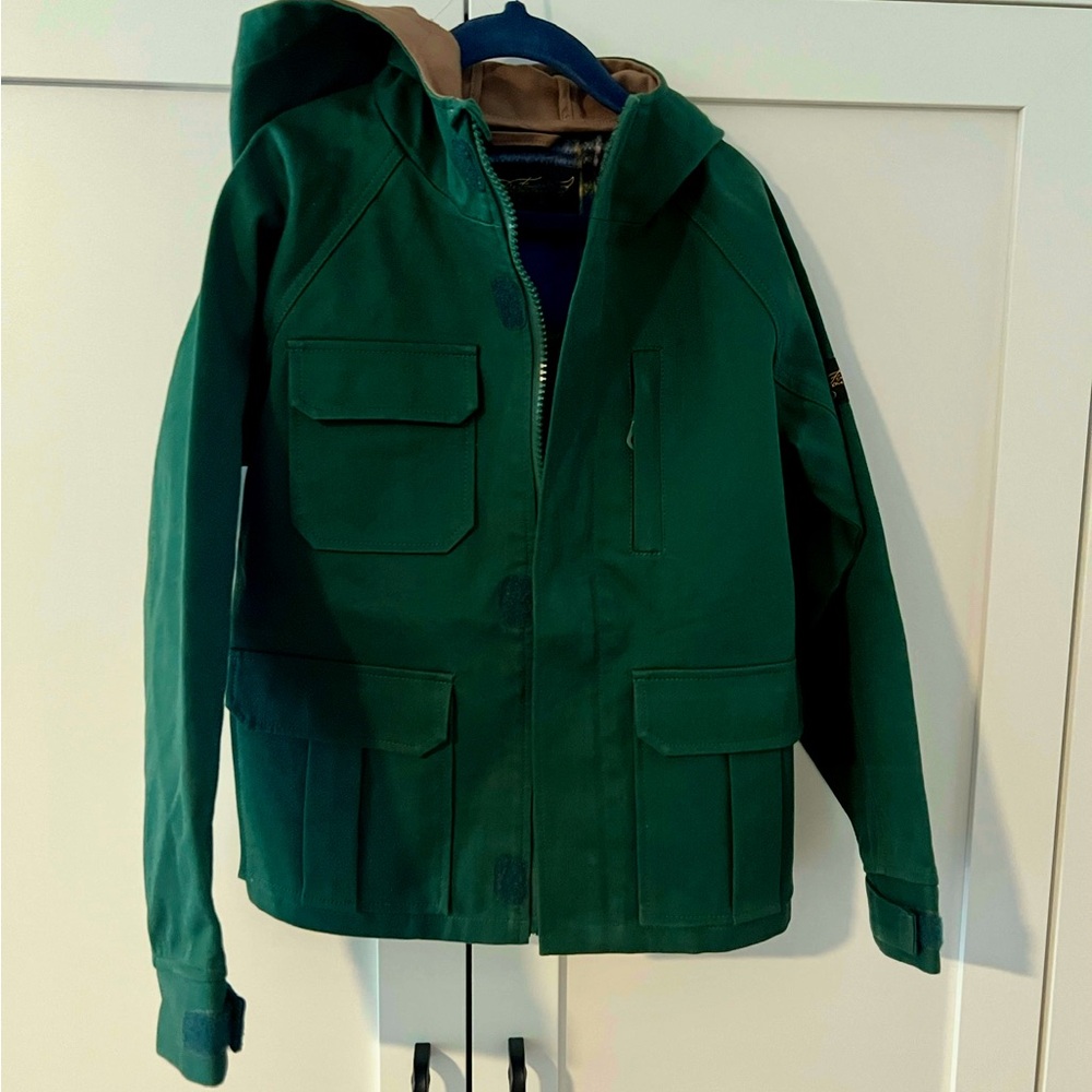 Kids high end Green Hooded Jacket